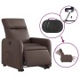 Brown Faux Leather Power Lift Recliner by , Armchairs - Ref: Foro24-3206765, Price: 298,91 €, Discount: %