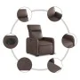 Sillón reclinable elevable eléctrico de cuero sintético marrón de , Sillones - Ref: Foro24-3206765, Precio: 323,86 €, Descuen...