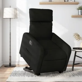 Sillón eléctrico reclinable elevable de tela negro de , Sillones - Ref: Foro24-3206719, Precio: 289,44 €, Descuento: %