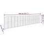 Muro de gaviones con cubiertas acero galvanizado 900x50x200 cm de vidaXL, Paneles de vallas - Ref: Foro24-144916, Precio: 670...