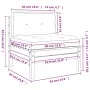 Garden sofas without armrests with cushions 2 units Douglas wood by , Modular outdoor sofas - Ref: Foro24-838163, Price: 174,...