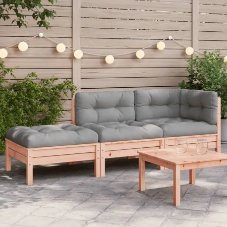 2-seater garden sofa with cushions and footrest by , Modular outdoor sofas - Ref: Foro24-838175, Price: 276,92 €, Discount: %