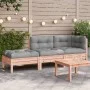 2-Sitzer-Gartensofa mit Kissen und Fußstütze von , Modulare Sofas für den Außenbereich - Ref: Foro24-838175, Preis: 276,92 €,...