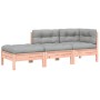 2-Sitzer-Gartensofa mit Kissen und Fußstütze von , Modulare Sofas für den Außenbereich - Ref: Foro24-838175, Preis: 281,58 €,...