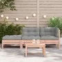 2-seater garden sofa with cushions and footrest by , Modular outdoor sofas - Ref: Foro24-838175, Price: 276,92 €, Discount: %
