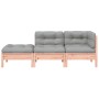 2-Sitzer-Gartensofa mit Kissen und Fußstütze von , Modulare Sofas für den Außenbereich - Ref: Foro24-838175, Preis: 281,58 €,...