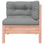 2-seater garden sofa with cushions and footrest by , Modular outdoor sofas - Ref: Foro24-838175, Price: 276,92 €, Discount: %