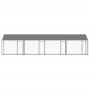 Dach und Türen des Hundekäfigs aus grau verzinktem Stahl, 8 x 2 x 2 m von , Hundehütten und Zäune - Ref: Foro24-3209565, Prei...