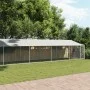 Dach und Tür des Hundekäfigs aus grau verzinktem Stahl, 10 x 2 x 2 m von , Hundehütten und Zäune - Ref: Foro24-3209571, Preis...