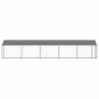 Dog cage roof and door gray galvanized steel 10x2x2 m by , Dog kennels and fences - Ref: Foro24-3209571, Price: 465,08 €, Dis...
