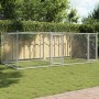 Jaula de perros con puertas acero galvanizado gris 4x2x1,5 m de , Casetas y cercados para perros - Ref: Foro24-3209573, Preci...