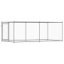 Hundekäfig mit grau verzinkter Stahltür 4x2x1,5 m von , Hundehütten und Zäune - Ref: Foro24-3209578, Preis: 165,59 €, Rabatt: %