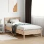 Estructura de cama con cabecero madera maciza pino 75x190 cm de , Camas y somieres - Ref: Foro24-842678, Precio: 71,81 €, Des...