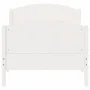 White pine wood bed frame with headboard 100x200cm by , Beds and slatted bases - Ref: Foro24-842563, Price: 116,24 €, Discoun...