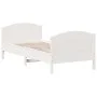 White pine wood bed frame with headboard 100x200cm by , Beds and slatted bases - Ref: Foro24-842563, Price: 116,24 €, Discoun...
