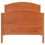 Bettgestell mit Kopfteil aus wachsbraunem Kiefernholz, 75 x 190 cm von , Betten und Lattenroste - Ref: Foro24-842577, Preis: ...