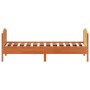 Bettgestell mit Kopfteil aus wachsbraunem Kiefernholz, 75 x 190 cm von , Betten und Lattenroste - Ref: Foro24-842577, Preis: ...