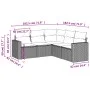 Garden sofa set with cushions 5 pieces beige synthetic rattan by , Modular outdoor sofas - Ref: Foro24-3251285, Price: 374,22...