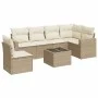 7-piece garden sofa set and beige synthetic rattan cushions by , Modular outdoor sofas - Ref: Foro24-3251375, Price: 492,97 €...