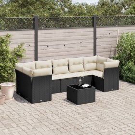 8-piece garden sofa set and black synthetic rattan cushions by , Garden sets - Ref: Foro24-3249125, Price: 493,17 €, Discount: %