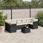 Set de sofás de jardín 8 piezas y cojines ratán sintético negro de , Conjuntos de jardín - Ref: Foro24-3249125, Precio: 487,3...