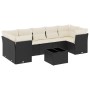8-teiliges Gartensofa-Set und schwarze synthetische Rattankissen von , Gartensets - Ref: Foro24-3249125, Preis: 493,17 €, Rab...