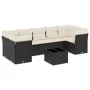 Set de sofás de jardín 8 piezas y cojines ratán sintético negro de , Conjuntos de jardín - Ref: Foro24-3249125, Precio: 487,3...