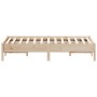 Solid pine wood bed frame 120x190 cm by , Beds and slatted bases - Ref: Foro24-842722, Price: 86,24 €, Discount: %