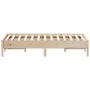 Solid pine wood bed frame 120x190 cm by , Beds and slatted bases - Ref: Foro24-842722, Price: 85,26 €, Discount: %