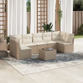 Garden sofa set with beige cushions 8 pcs PE rattan by , Garden sets - Ref: Foro24-3249277, Price: 517,65 €, Discount: %