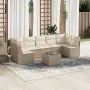Garden sofa set with beige cushions 8 pcs PE rattan by , Garden sets - Ref: Foro24-3249277, Price: 519,09 €, Discount: %