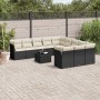Gartensofa-Set 12-teilig mit schwarzen synthetischen Rattankissen von , Gartensets - Ref: Foro24-3250255, Preis: 746,61 €, Ra...