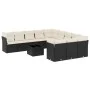 Gartensofa-Set 12-teilig mit schwarzen synthetischen Rattankissen von , Gartensets - Ref: Foro24-3250255, Preis: 734,80 €, Ra...