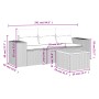 Garden sofa set with cushions 4 pieces beige synthetic rattan by , Garden sets - Ref: Foro24-3257647, Price: 313,35 €, Discou...