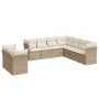 9-piece garden sofa set with beige synthetic rattan cushions by , Garden sets - Ref: Foro24-3249677, Price: 634,96 €, Discoun...