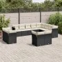 Garden sofa set 12 pieces with black synthetic rattan cushions by , Garden sets - Ref: Foro24-3250365, Price: 803,85 €, Disco...