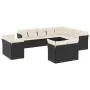 Garden sofa set 12 pieces with black synthetic rattan cushions by , Garden sets - Ref: Foro24-3250365, Price: 803,85 €, Disco...