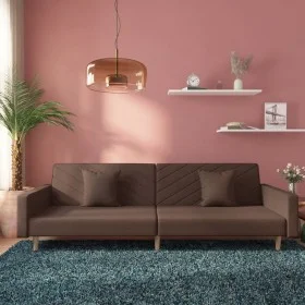 2-seater sofa bed with two pillows in taupe gray fabric by , Sofas - Ref: Foro24-375908, Price: 296,41 €, Discount: %
