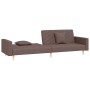 2-Sitzer-Schlafsofa mit zwei Kissen aus taupegrauem Stoff von , Sofas - Ref: Foro24-375908, Preis: 301,44 €, Rabatt: %