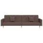 2-seater sofa bed with two pillows in taupe gray fabric by , Sofas - Ref: Foro24-375908, Price: 296,41 €, Discount: %