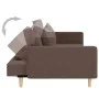 2-seater sofa bed with two pillows in taupe gray fabric by , Sofas - Ref: Foro24-375908, Price: 296,41 €, Discount: %