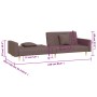 2-Sitzer-Schlafsofa mit zwei Kissen aus taupegrauem Stoff von , Sofas - Ref: Foro24-375908, Preis: 301,44 €, Rabatt: %