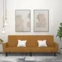 Brown velvet 2-seater sofa bed by , Sofas - Ref: Foro24-375782, Price: 270,30 €, Discount: %