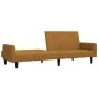 Brown velvet 2-seater sofa bed by , Sofas - Ref: Foro24-375782, Price: 270,30 €, Discount: %