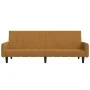 Brown velvet 2-seater sofa bed by , Sofas - Ref: Foro24-375782, Price: 270,30 €, Discount: %