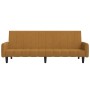 Sofá cama de 2 plazas terciopelo marrón de , Sofás - Ref: Foro24-375782, Precio: 274,95 €