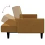 Brown velvet 2-seater sofa bed by , Sofas - Ref: Foro24-375782, Price: 270,30 €, Discount: %