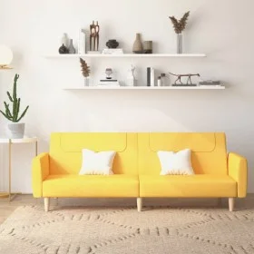 2 seater yellow fabric sofa bed by , Sofas - Ref: Foro24-375789, Price: 268,38 €, Discount: %