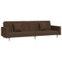 2-Sitzer-Schlafsofa mit zwei braunen Stoffkissen von , Sofas - Ref: Foro24-375903, Preis: 281,37 €, Rabatt: %