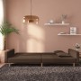 2-Sitzer-Schlafsofa mit zwei braunen Stoffkissen von , Sofas - Ref: Foro24-375903, Preis: 281,37 €, Rabatt: %